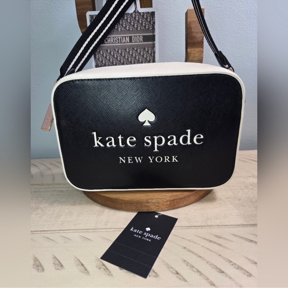 Kate Spade Black and Cream Crossbody Bag - Picture 2 of 14